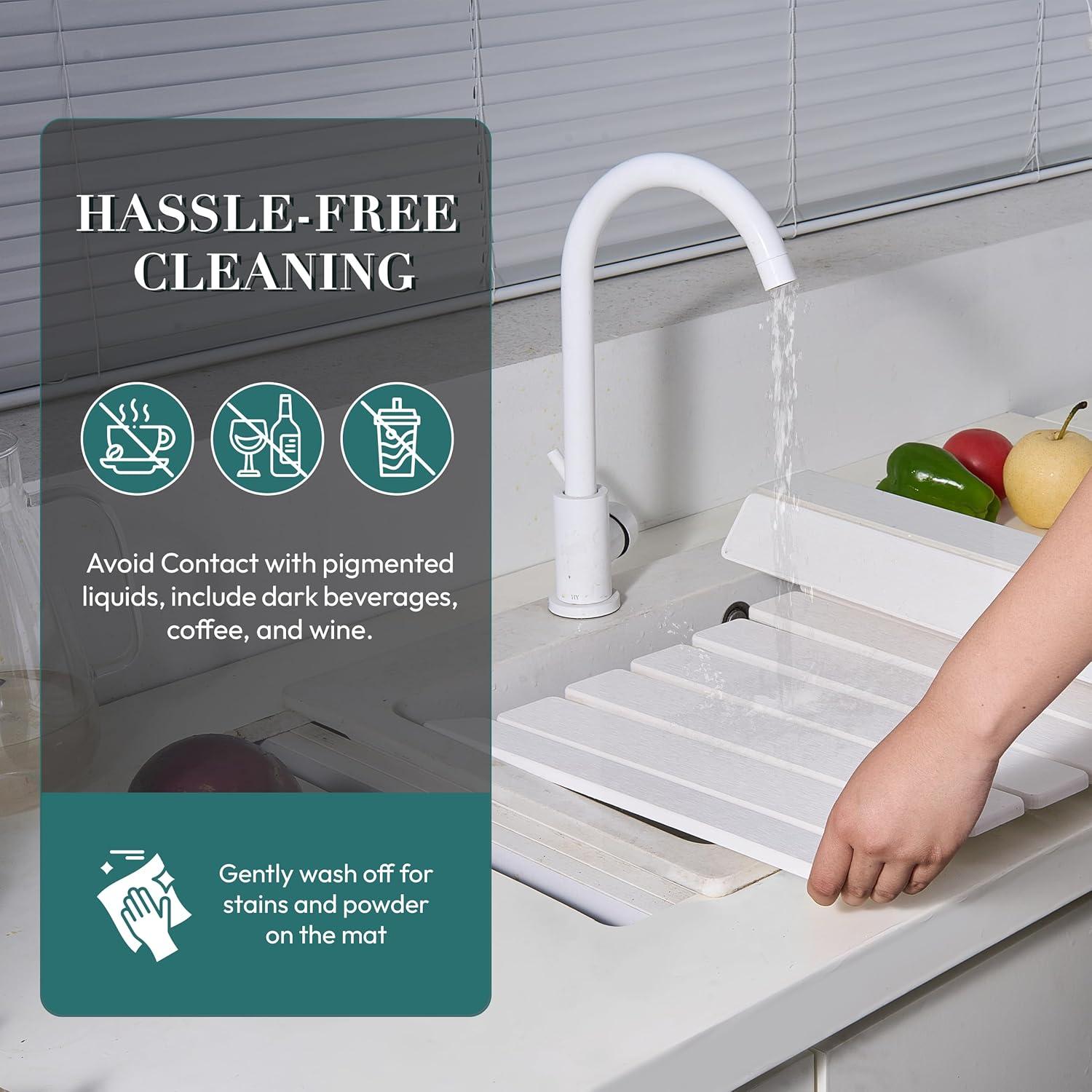 Alfombrilla de Secado de Platos MessOut 61x41cm Diatomácea