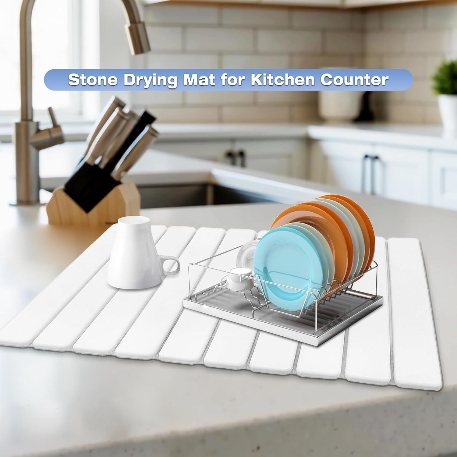 Mate de Secado de Piedra Diatomácea RAIN SPIRIT 61x41 cm