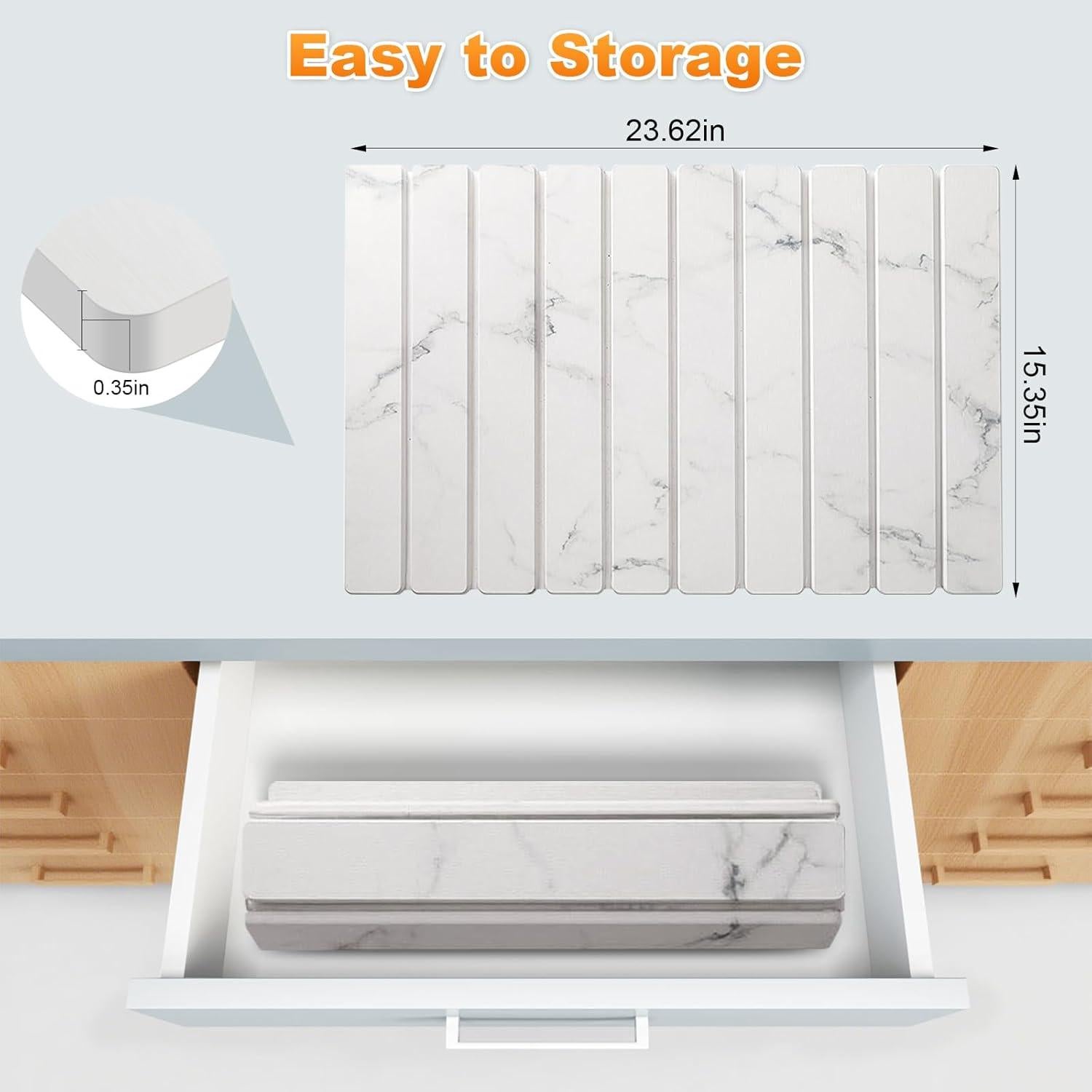 Alfombrilla de Secado de Platos Quorvella Grande 61x41 cm Diatomácea