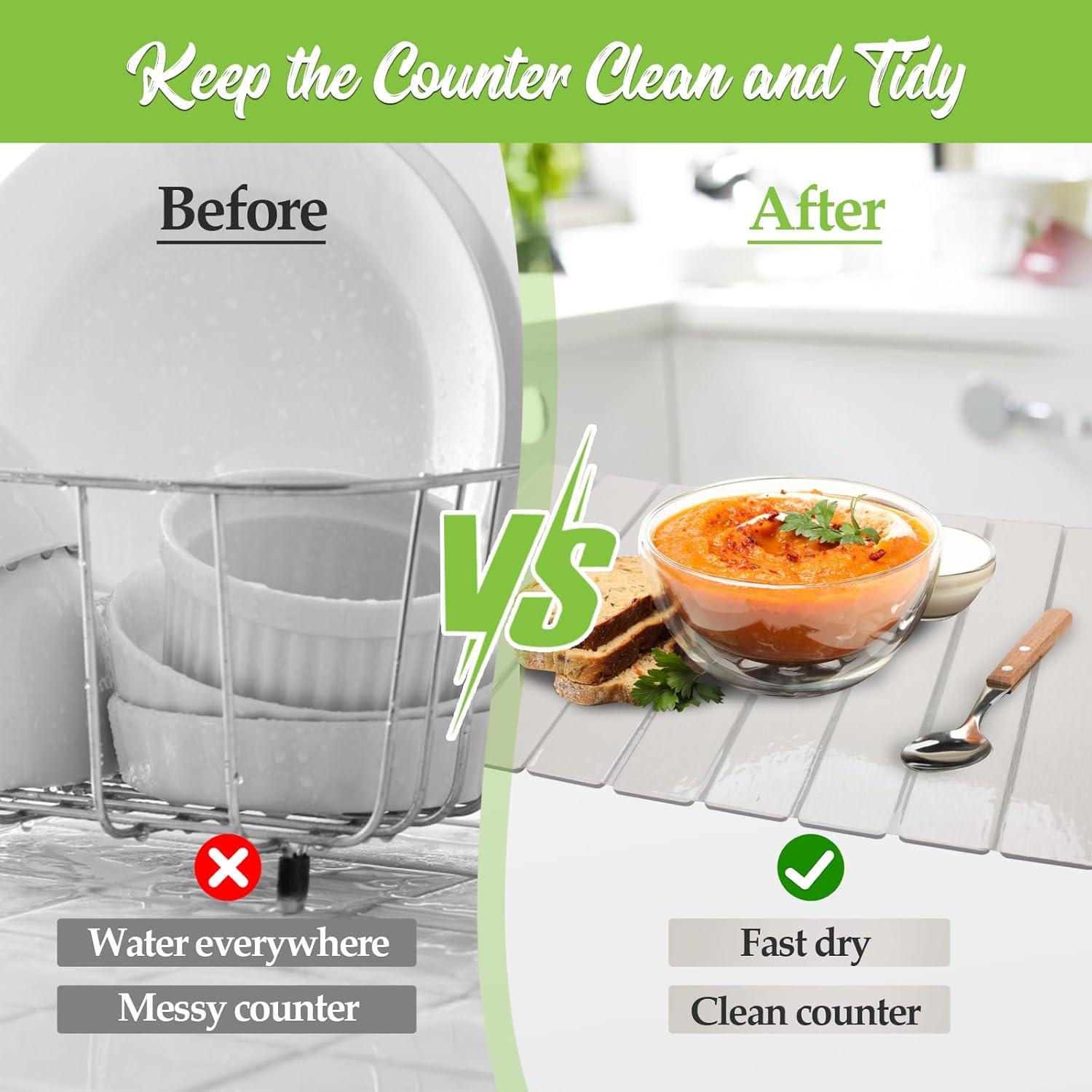 Alfombrilla Grande de Secado de Platos Pletpet 71x40 cm Antideslizante