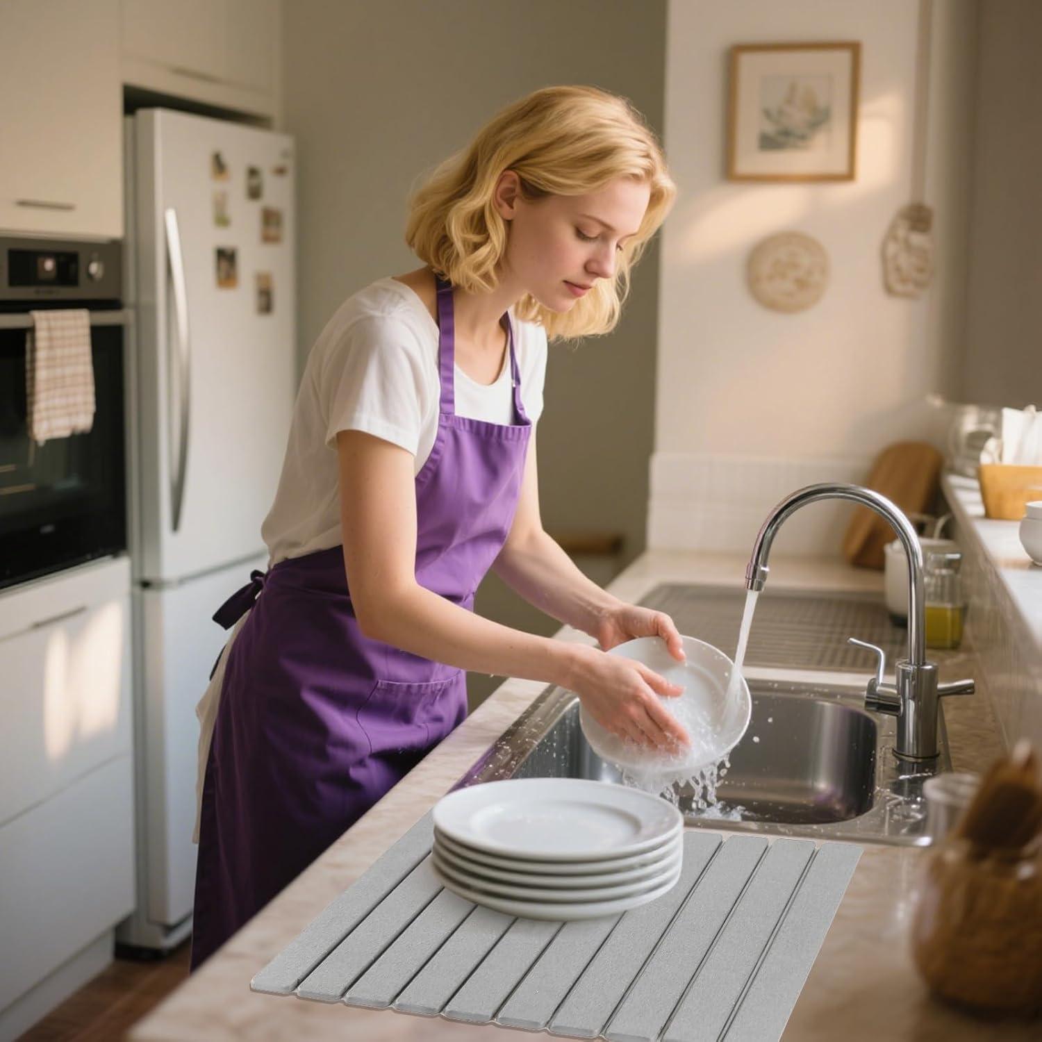 Alfombrilla de Secado Diatomácea iWEDN 60x39cm Antideslizante