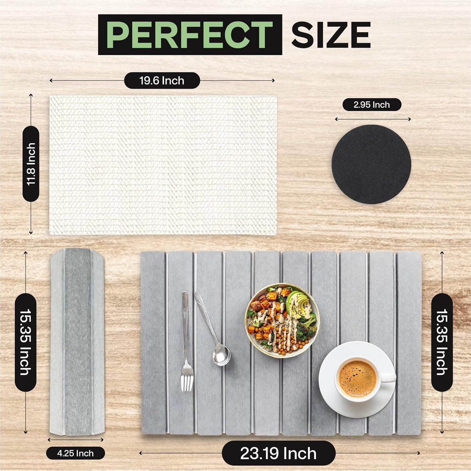 Alfombrilla de Secado de Piedra Diatomácea TAZ USA 61x41 cm Gris