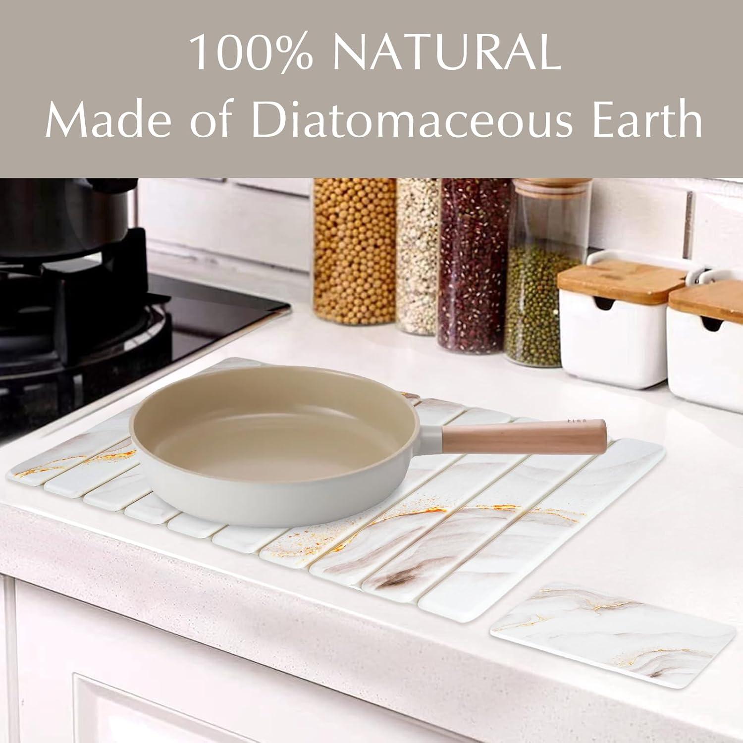 Alfombrilla de Secado de Piedra Diatomácea Serelly 61x38 cm - 2 Pcs