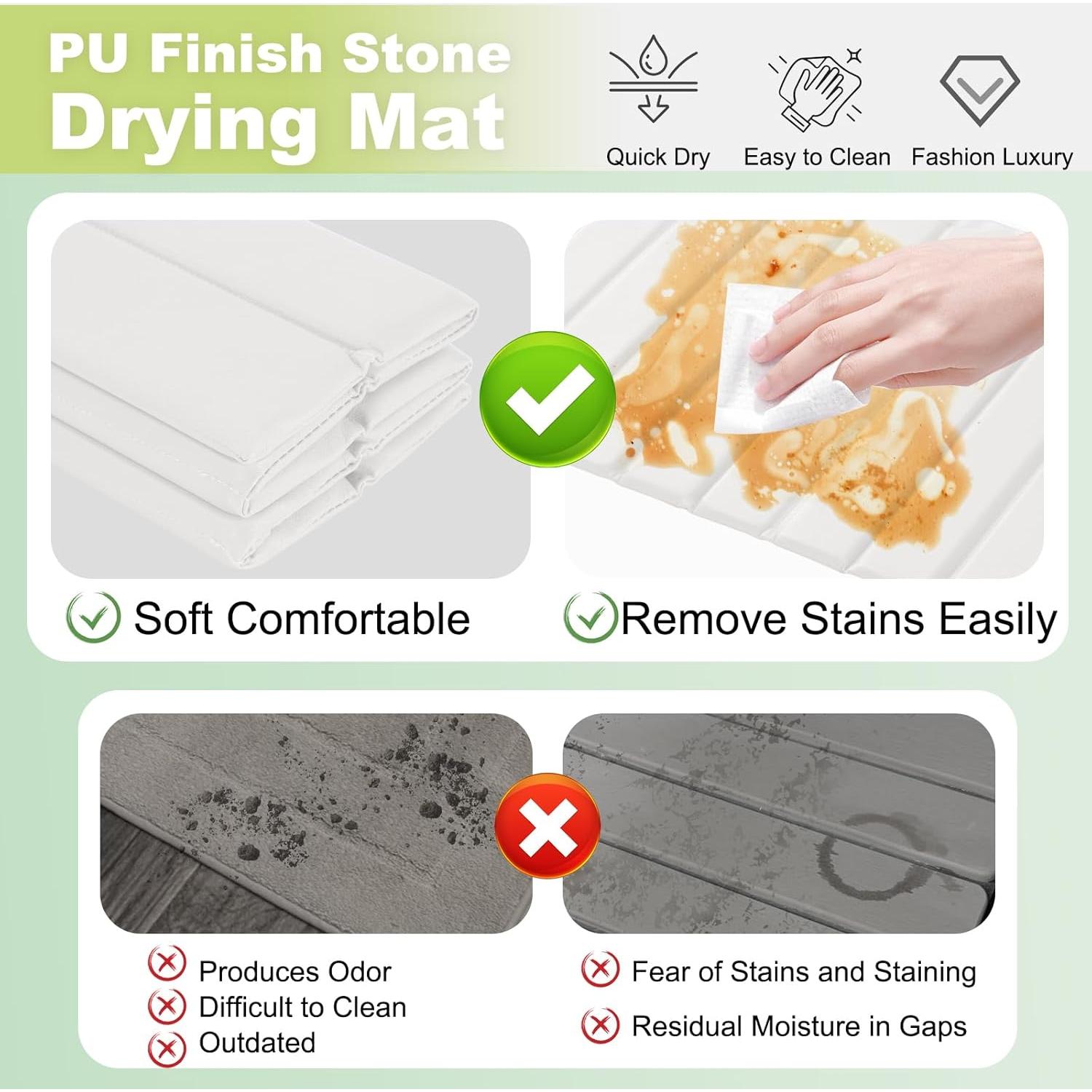 Alfombrilla de Secado Oxydrily 60x39 cm Diatomita y PU