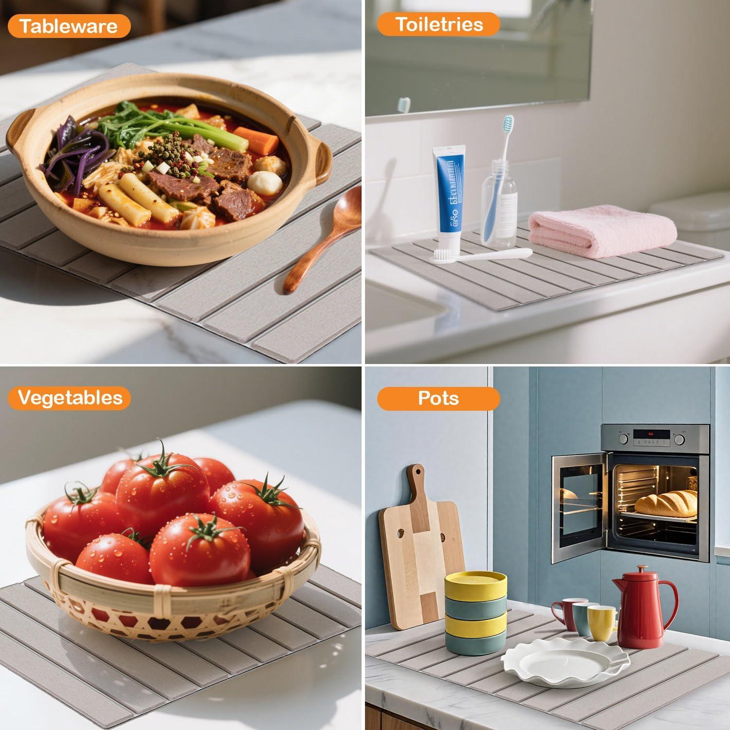 Tapete de Secado de Platos Plegable Beijingsen 58.4x40.6cm