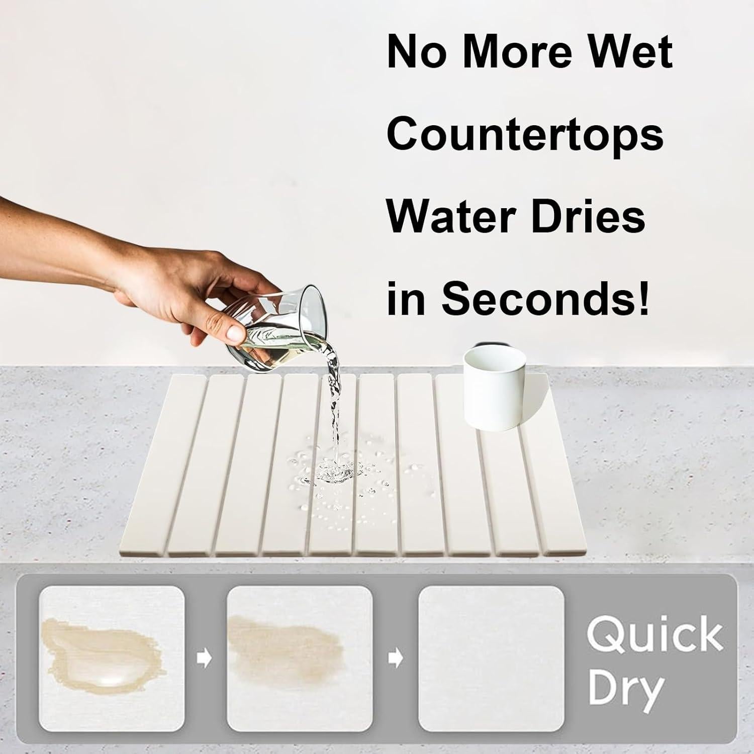 Alfombrilla de Secado de Piedra Diatomácea Infphoto 61x40.6cm