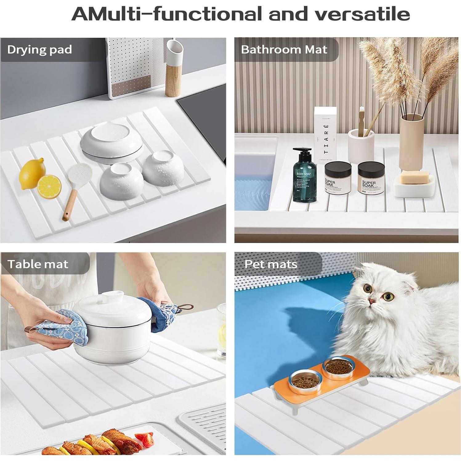 Alfombrilla de Secado de Platos BELLPO 60x40 cm Ecológica Antideslizante