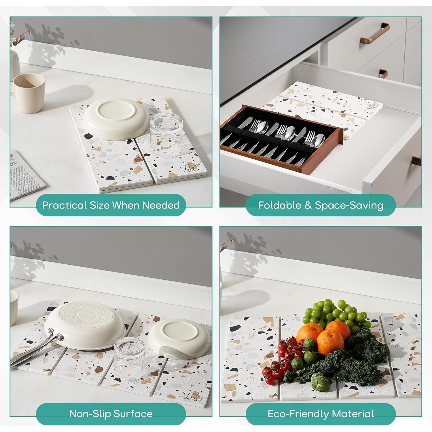 Alfombrilla de Secado de Piedra Diatomácea House of Vesta 59.7x39.1 cm