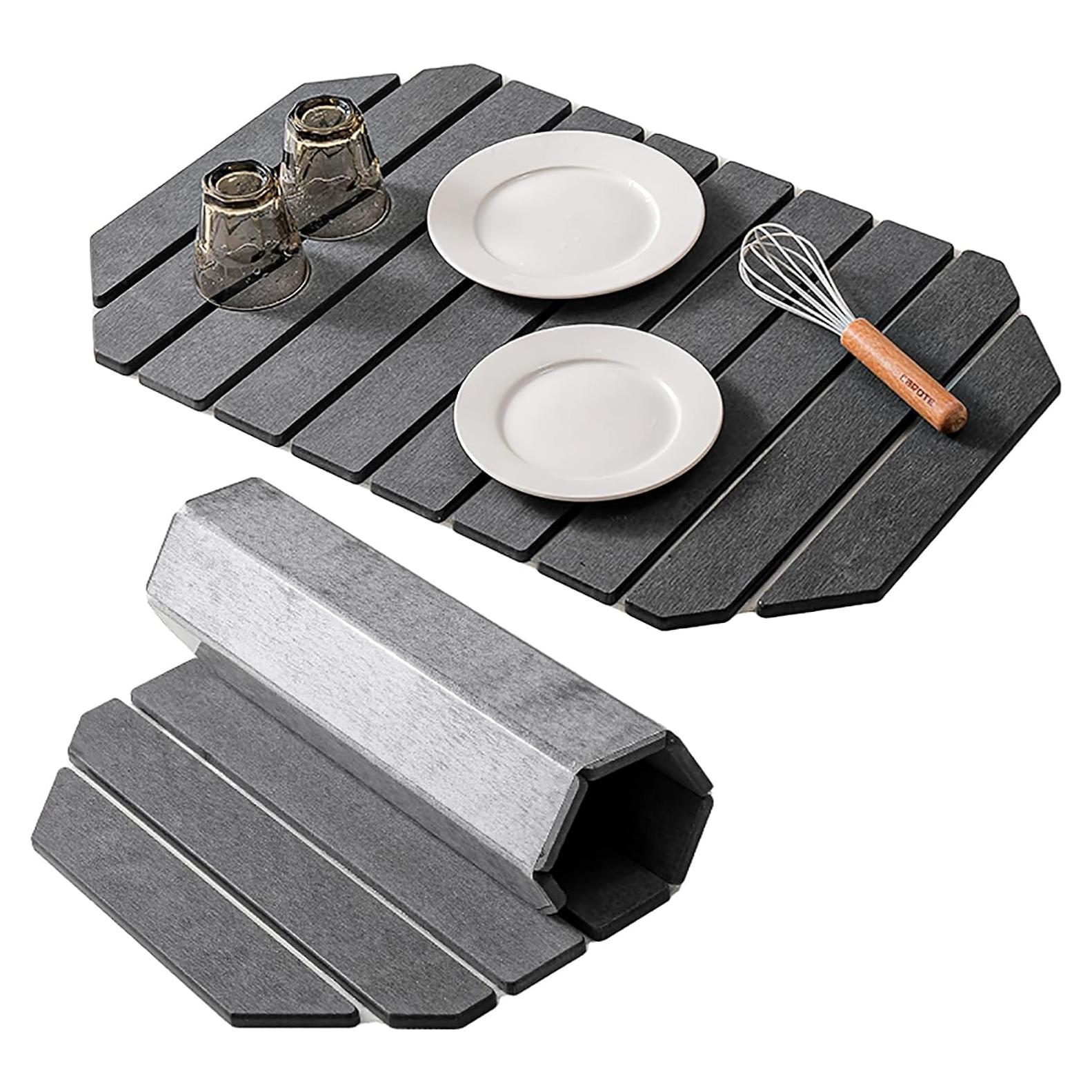 Alfombrilla de Secado de Platos WinDawn 61x40.6 cm Antideslizante