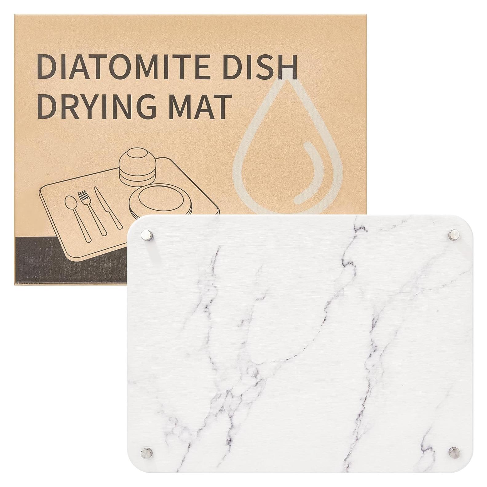 Alfombrilla de Secado Rápido Amviner de Diatomita 40x30cm Mármol