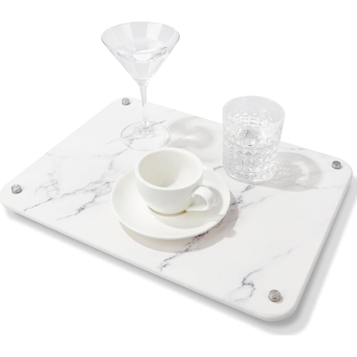 Alfombrilla de Secado Rápido Amviner de Diatomita 40x30cm Mármol