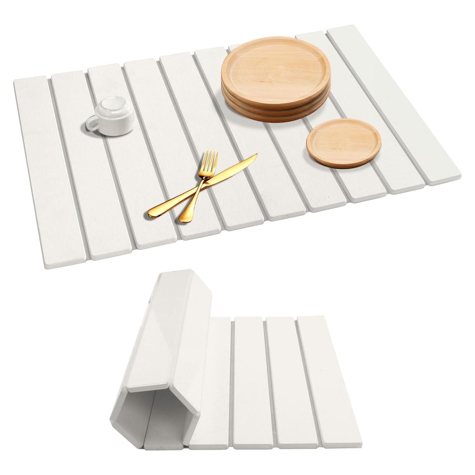 Alfombrilla de Secado TsicTolg Blanca 60.96x40.64 cm Plegable