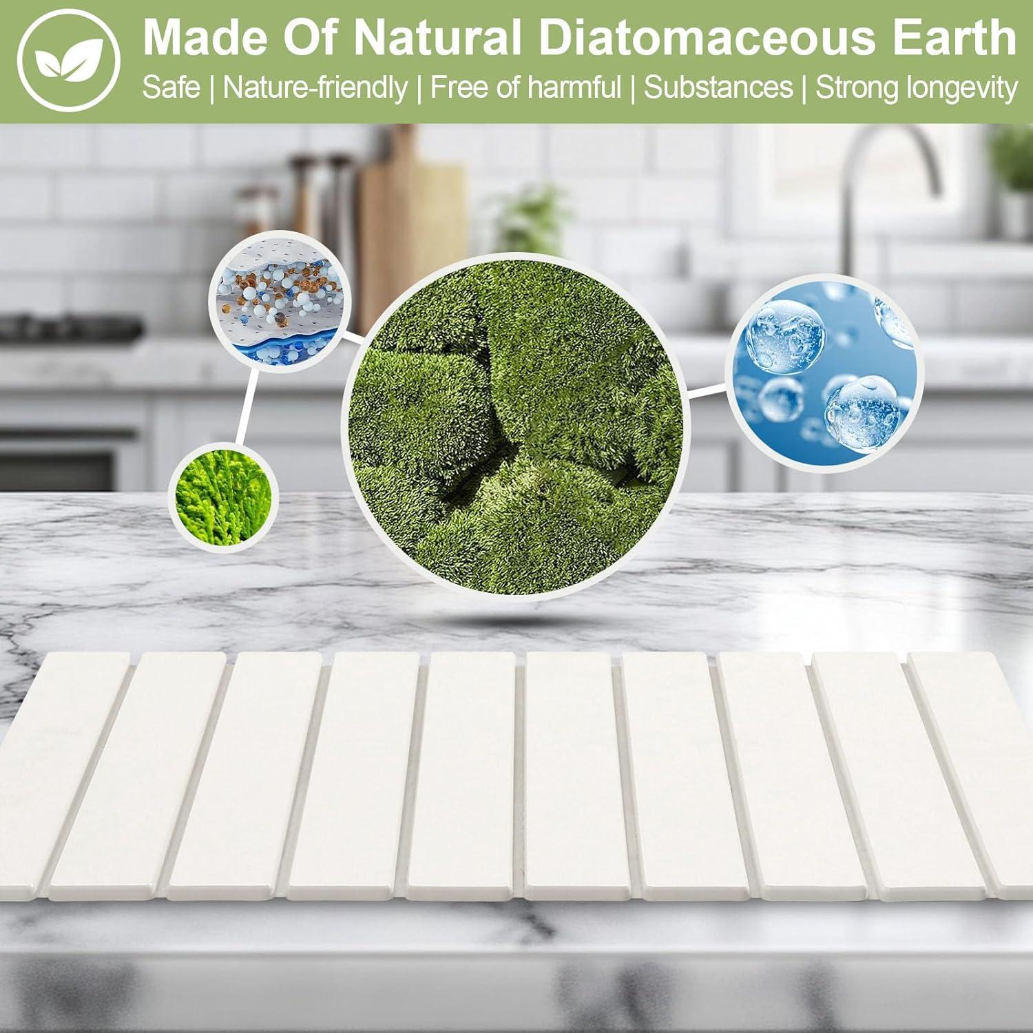 Alfombrilla de Secado TsicTolg Blanca 60.96x40.64 cm Plegable