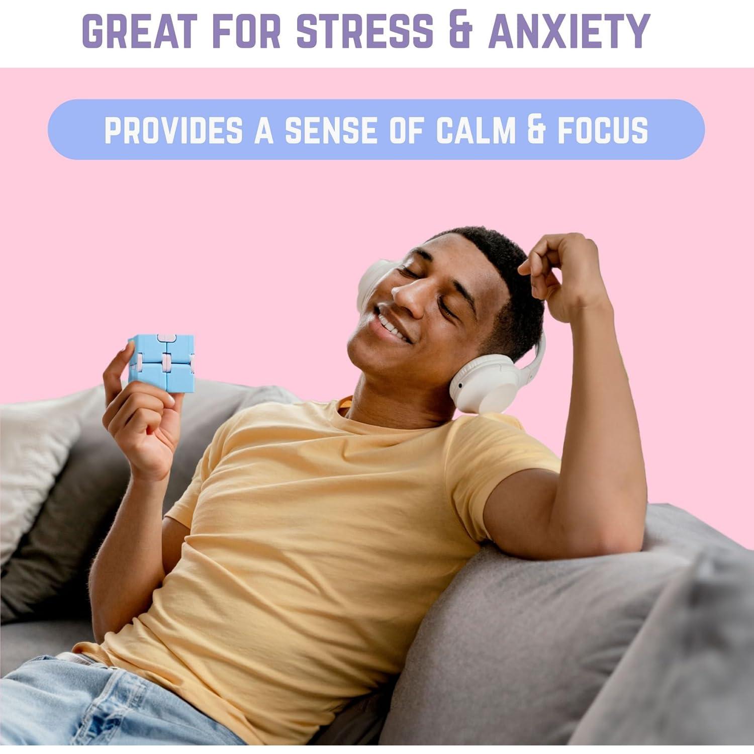 Cubo Infinito BUNMO Antiestrés Paquete de 2 - Juguetes