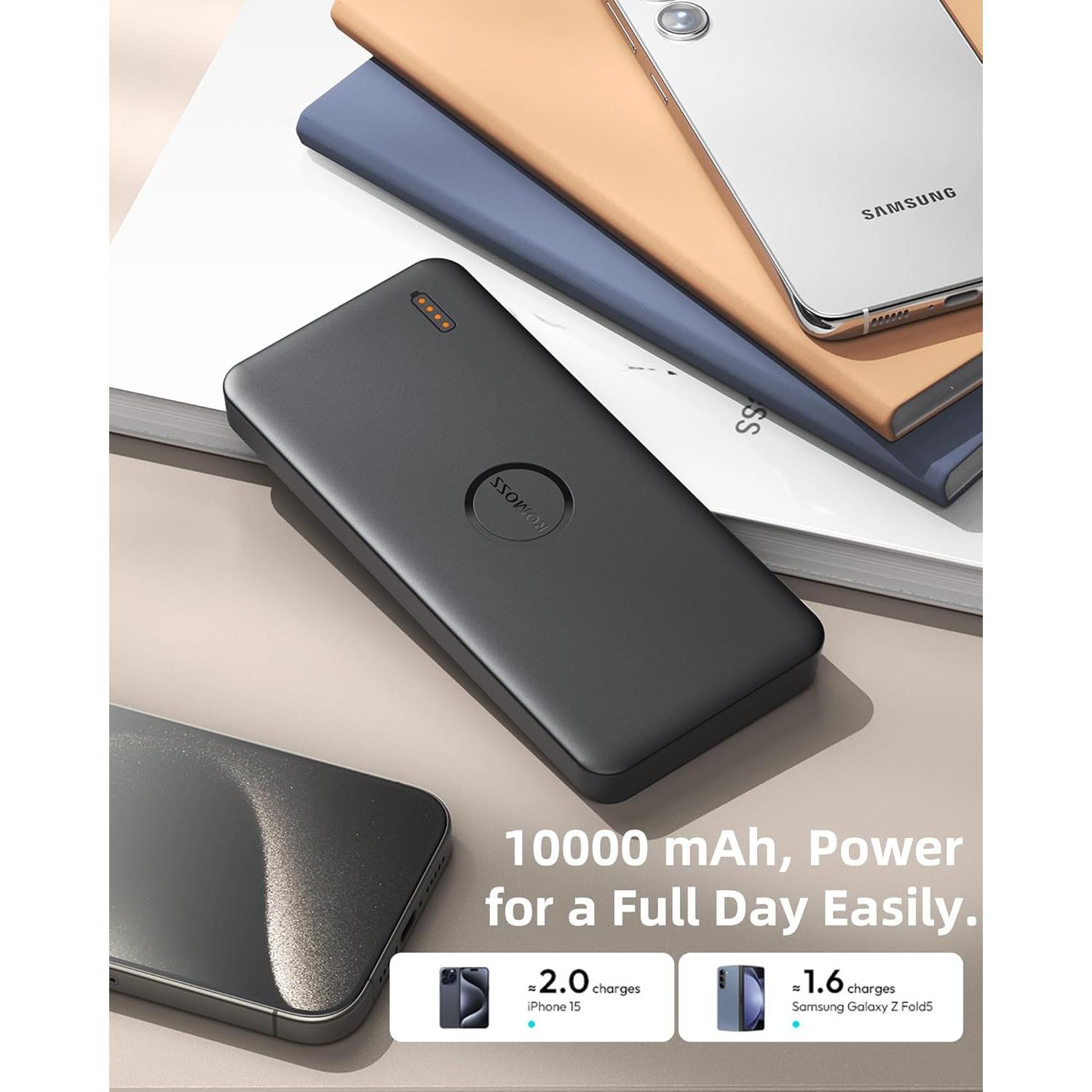 Cargador Portátil ROMOSS PPB10-401 10000mAh USB-C Slim