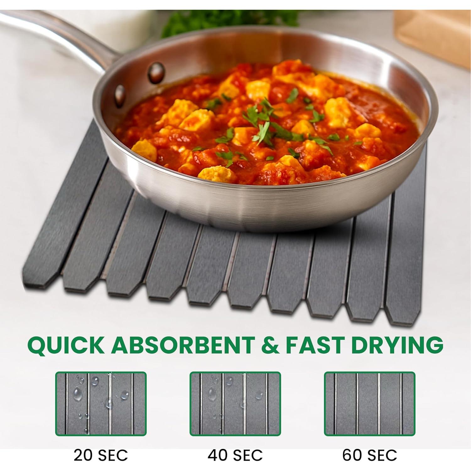 Alfombrilla de Secado de Piedra SILIDRY 61x41cm Absorbente