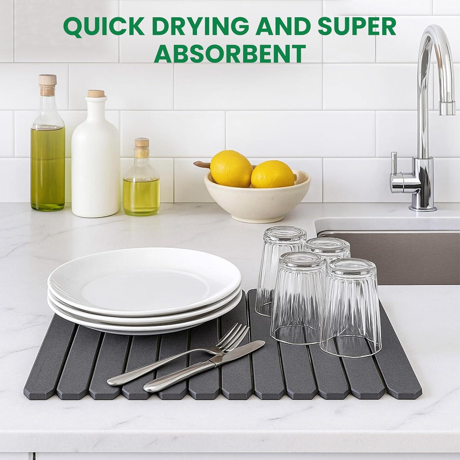 Alfombrilla de Secado de Piedra SILIDRY 61x41cm Absorbente