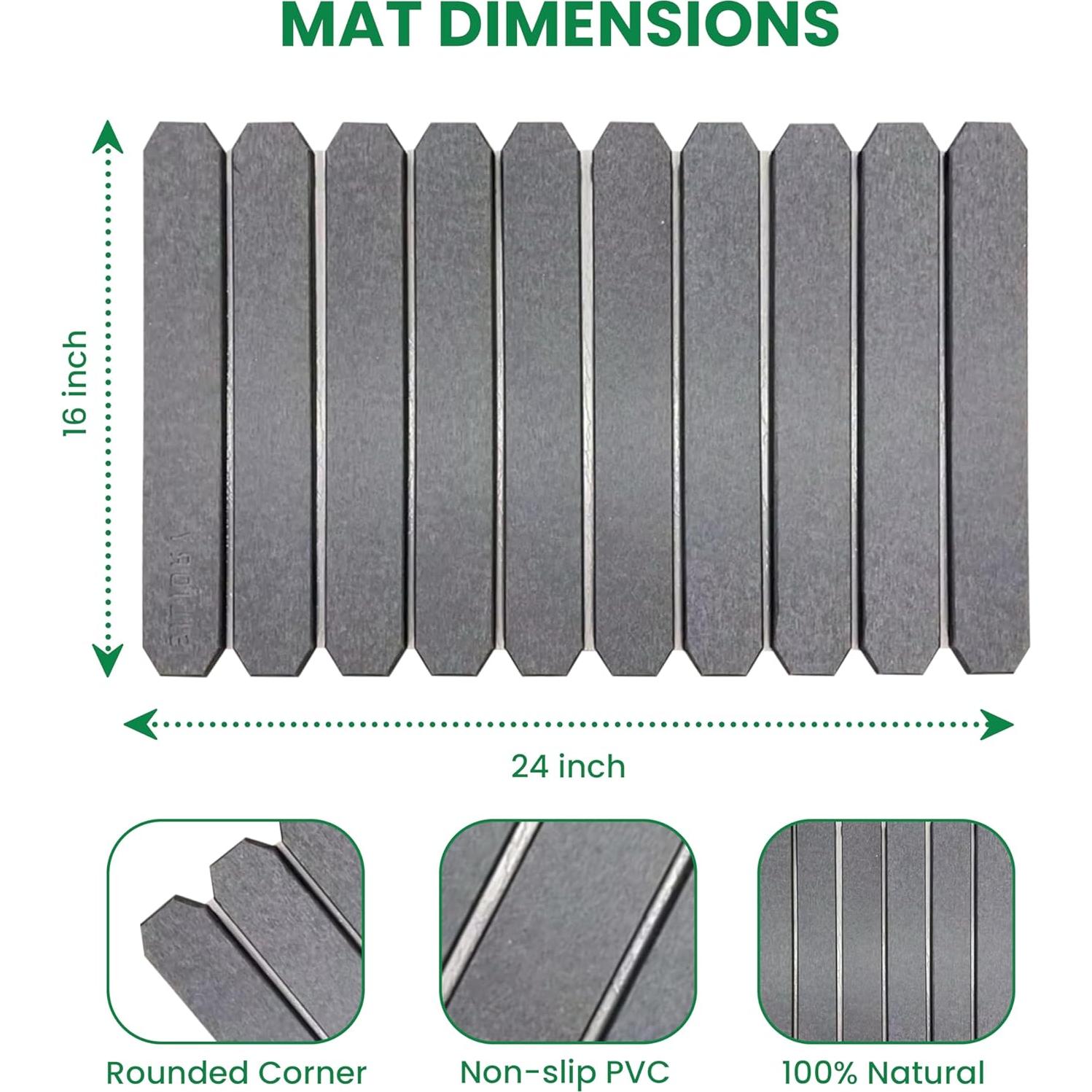 Alfombrilla de Secado de Piedra SILIDRY 61x41cm Absorbente