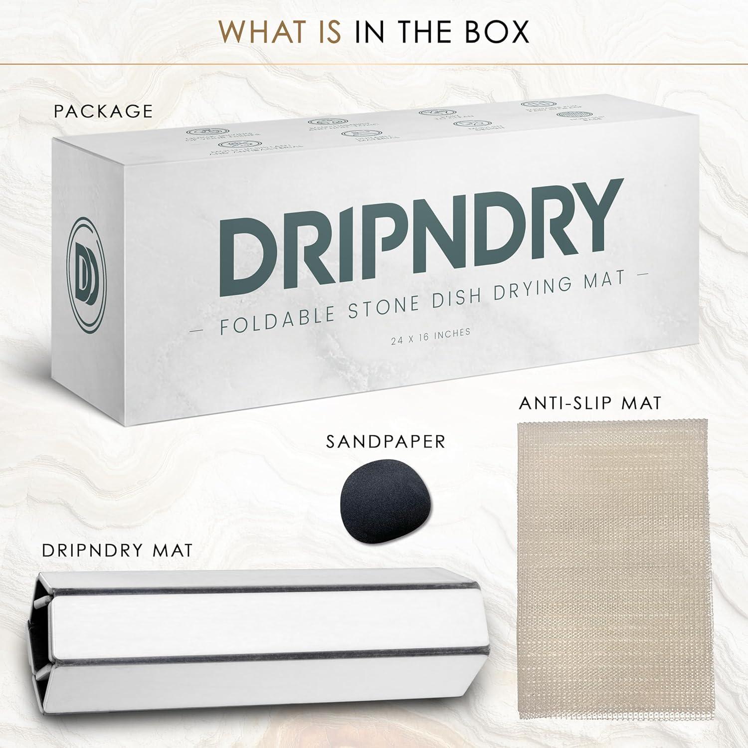 Alfombrilla de Secado de Piedra Diatomácea DripNDry 61x40cm