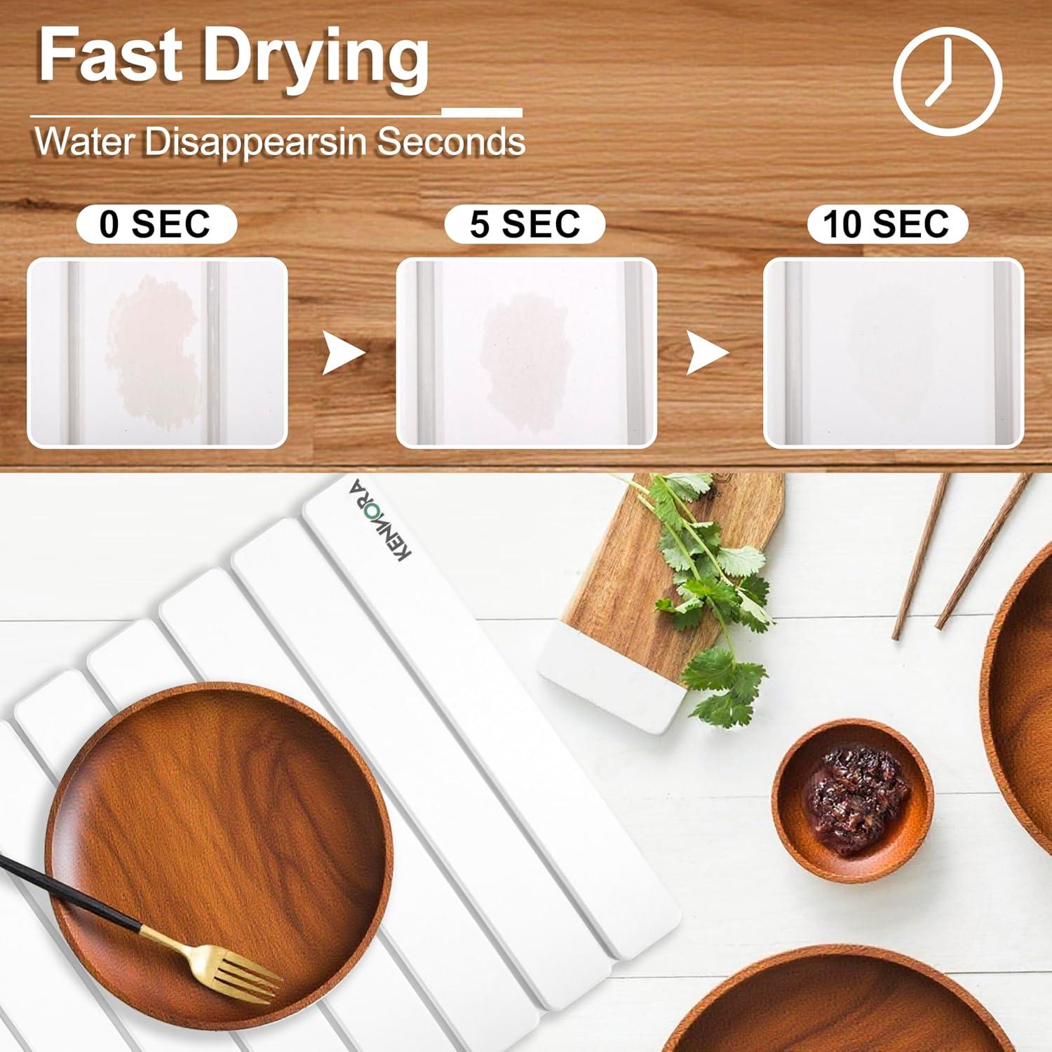 Alfombrilla de Secado de Piedra Kennora 61x40.6 cm Antideslizante