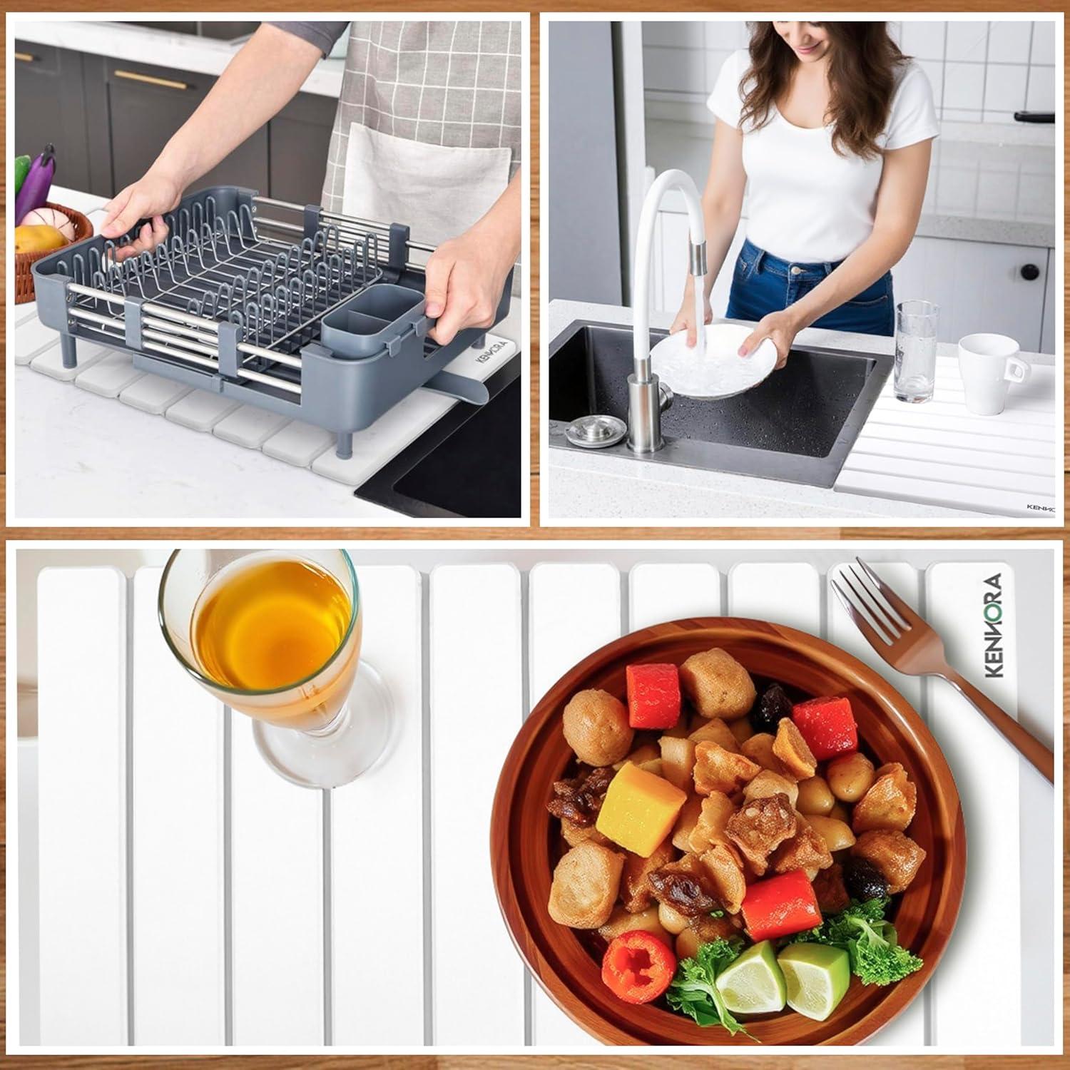 Alfombrilla de Secado de Piedra Kennora 61x40.6 cm Antideslizante