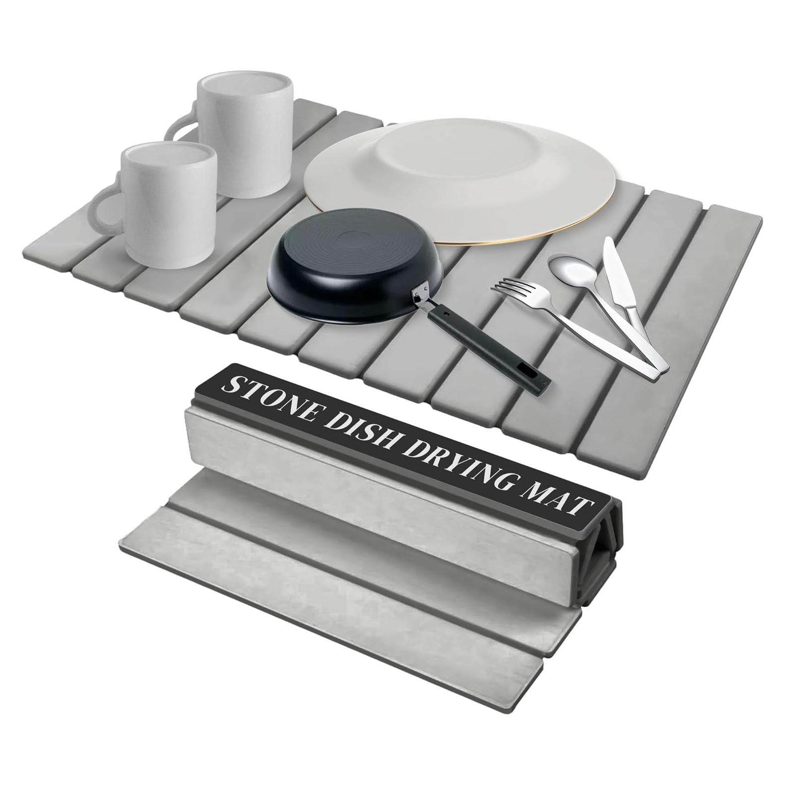 Alfombrilla de Secado de Piedra Diatomácea OResome 61x40 cm