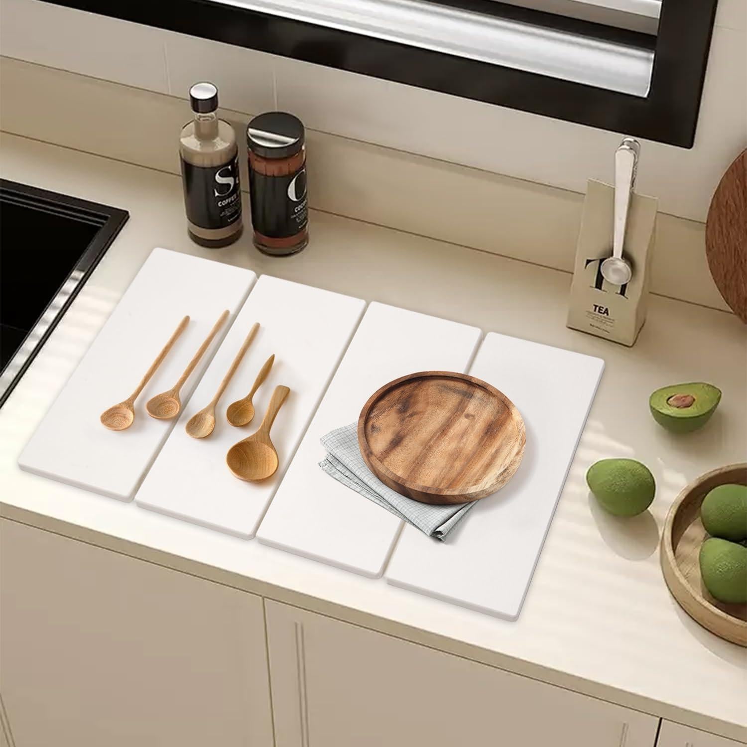 Alfombrilla de Secado Rápido Lcbnhpy 61x41 cm Blanca