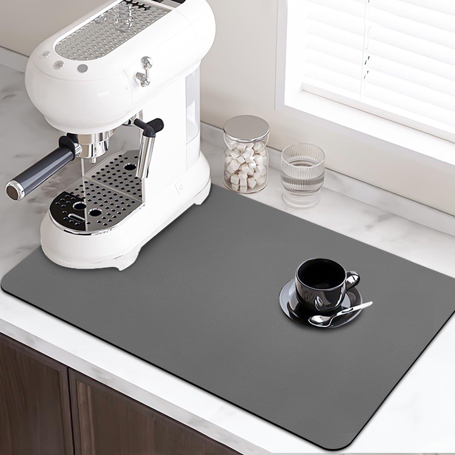 Alfombrilla para Secar Platos LOPNUR 41x61cm Gris Absorbente