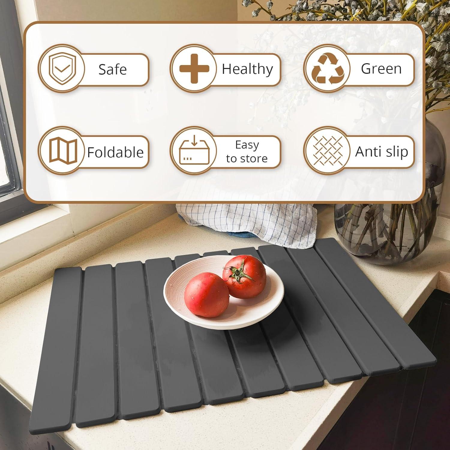 Alfombrilla de Secado de Piedra HSPROACC 58.93x39.12cm Gris