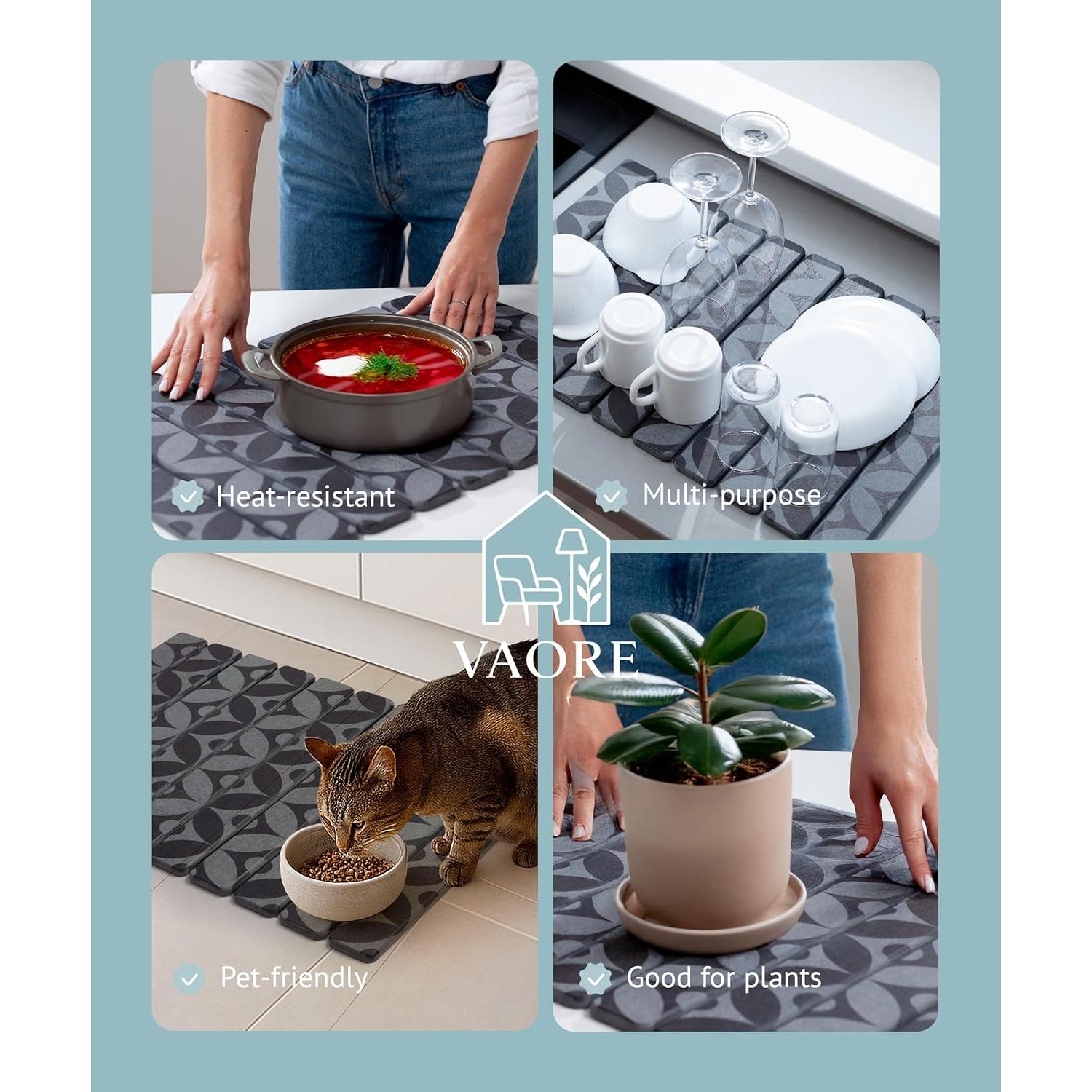 Alfombrilla de Secado de Piedra Diatomácea 60x39 cm Ecológica