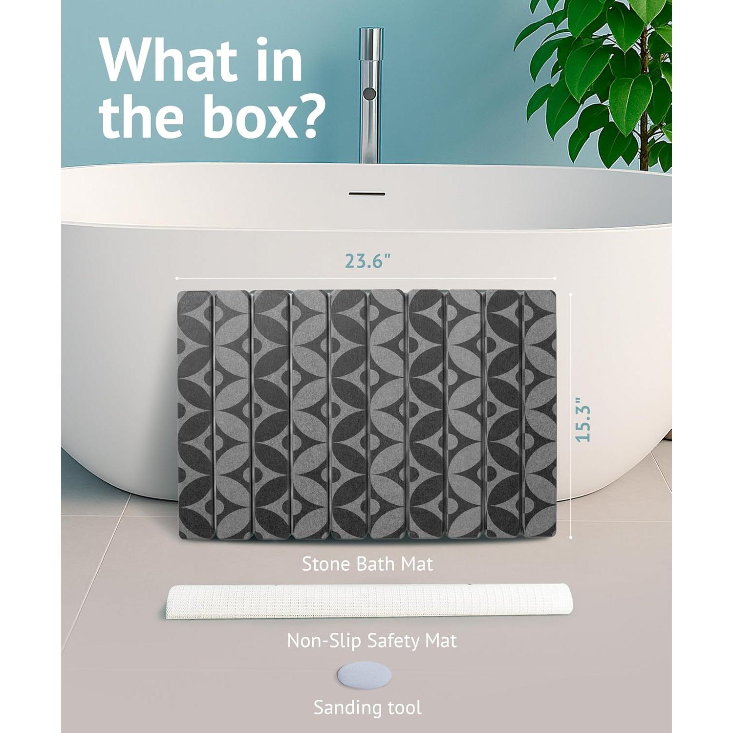 Alfombrilla de Secado de Piedra Diatomácea 60x39 cm Ecológica