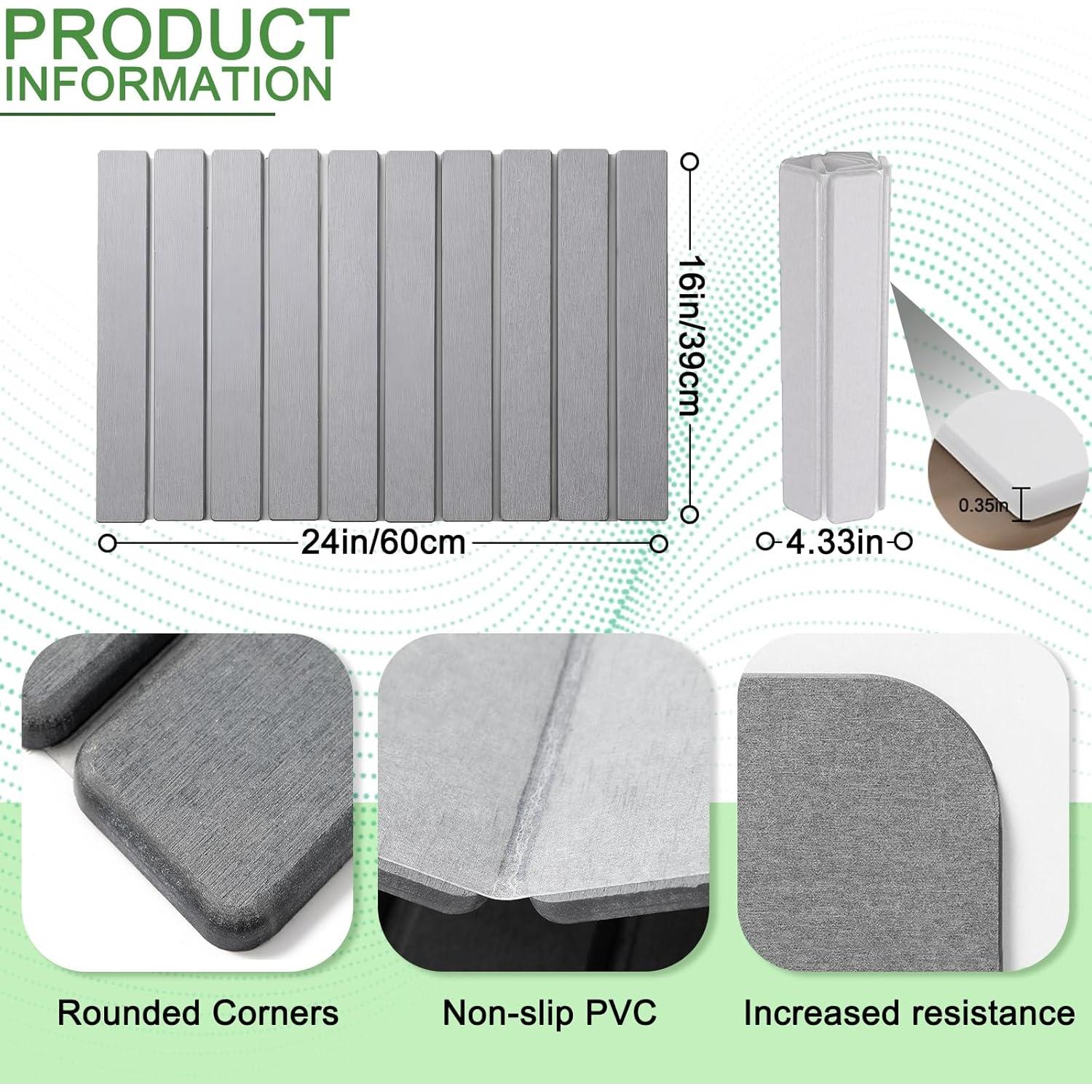 Alfombrilla de Secado de Piedra JINGYAN 61x41 cm Blanca