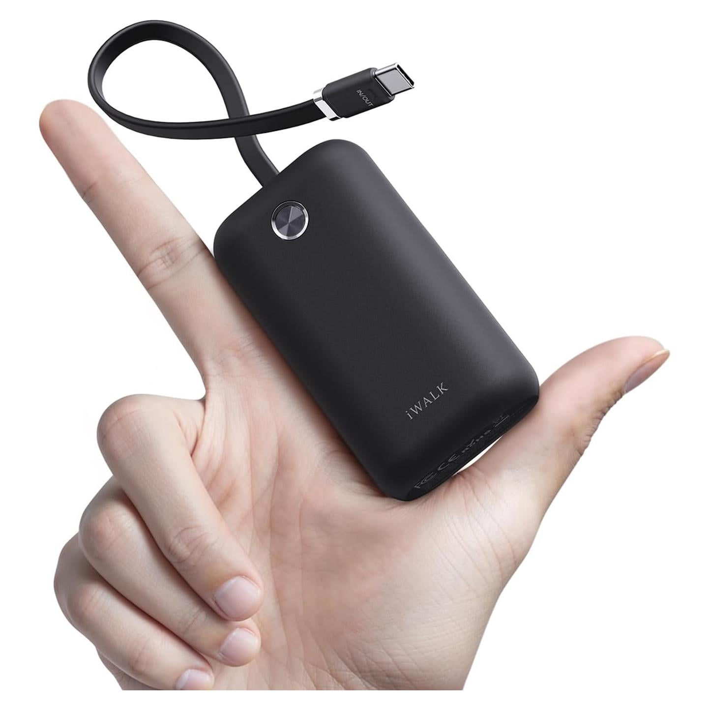 iWALK Mini Cargador Portátil 10,000mAh 22.5W USB-C Negro