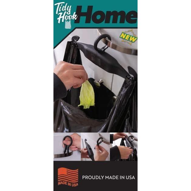 Soporte de bolsa de basura Tidy Hook para puerta 10 galones