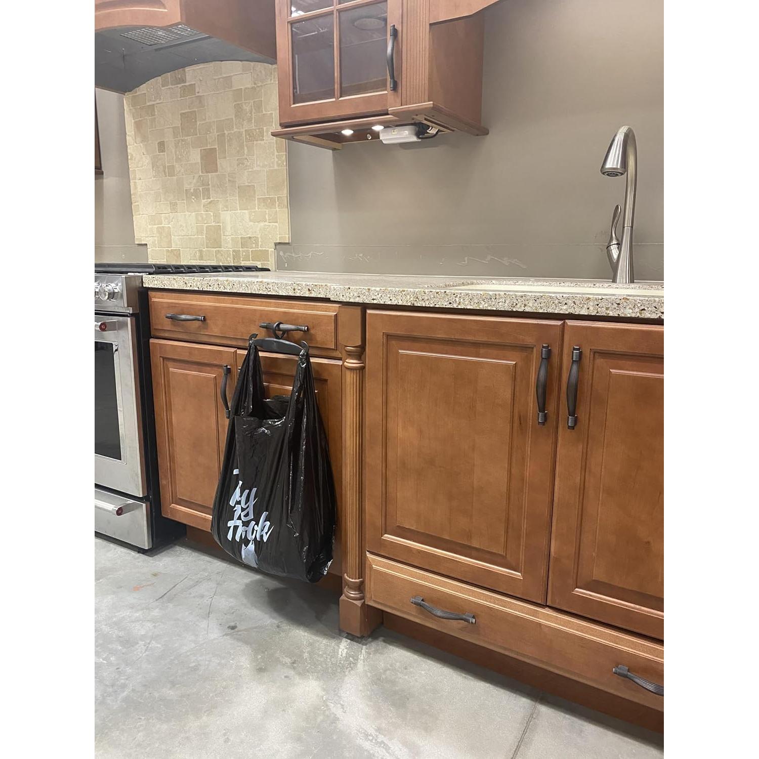 Soporte de bolsa de basura Tidy Hook para puerta 10 galones