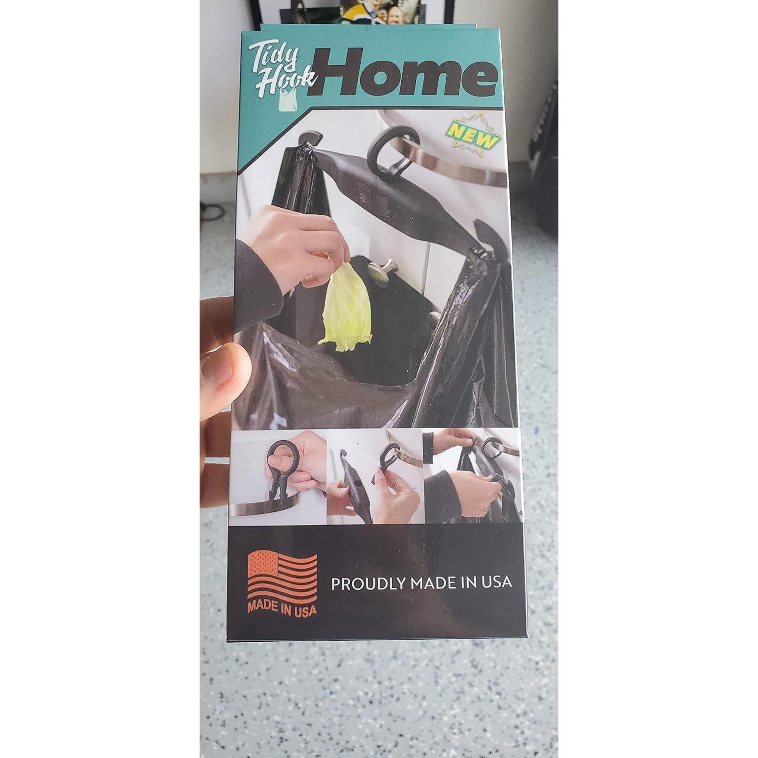 Soporte de bolsa de basura Tidy Hook para puerta 10 galones