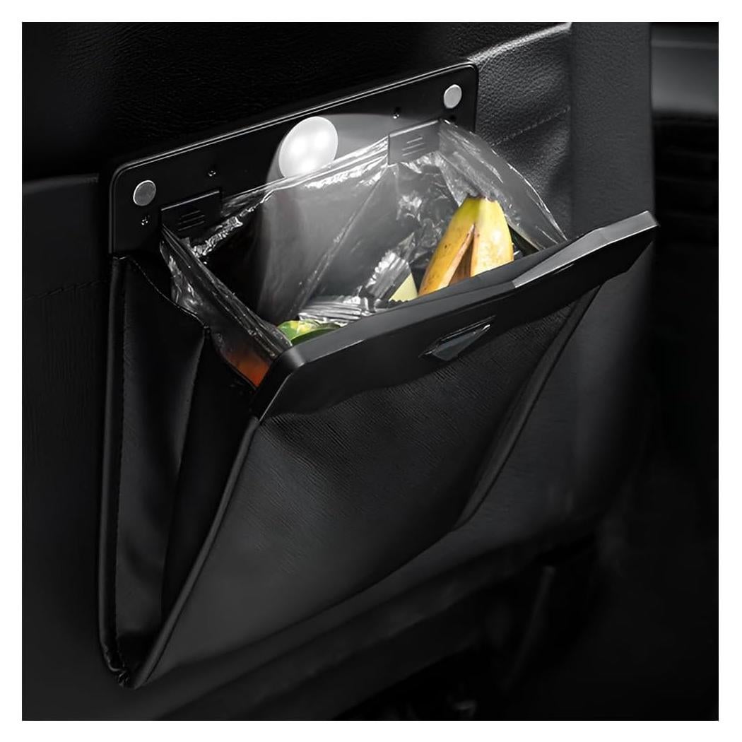 Basurero LED Inteligente BWBWND para Auto, Impermeable y Plegable