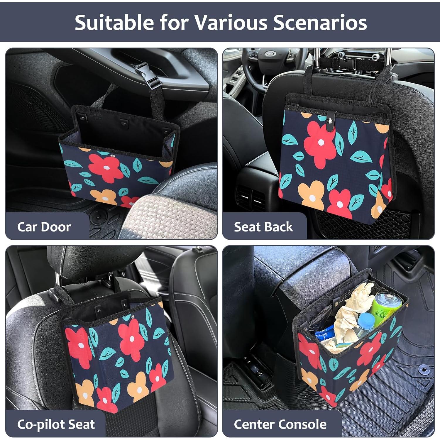 Cubo de Basura Colapsable Accmor para Coche Azul Marino