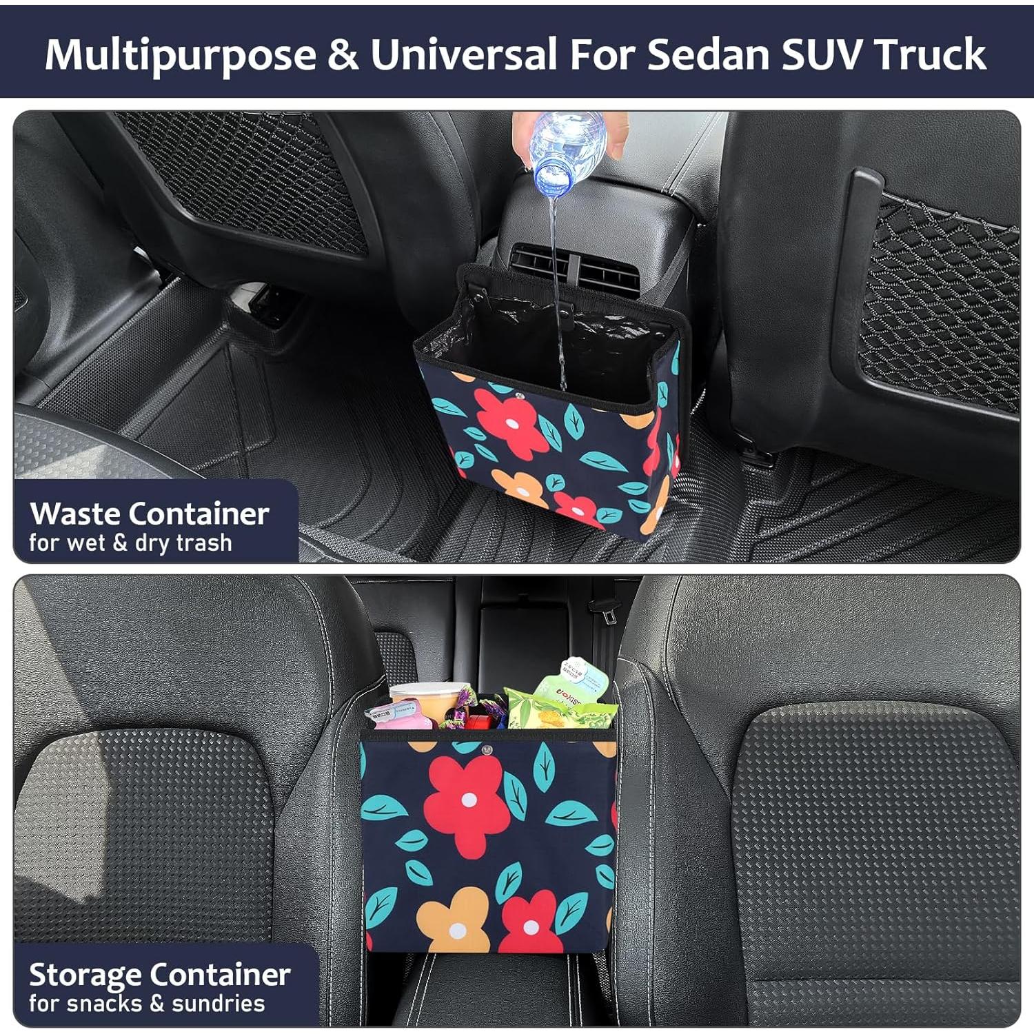 Cubo de Basura Colapsable Accmor para Coche Azul Marino