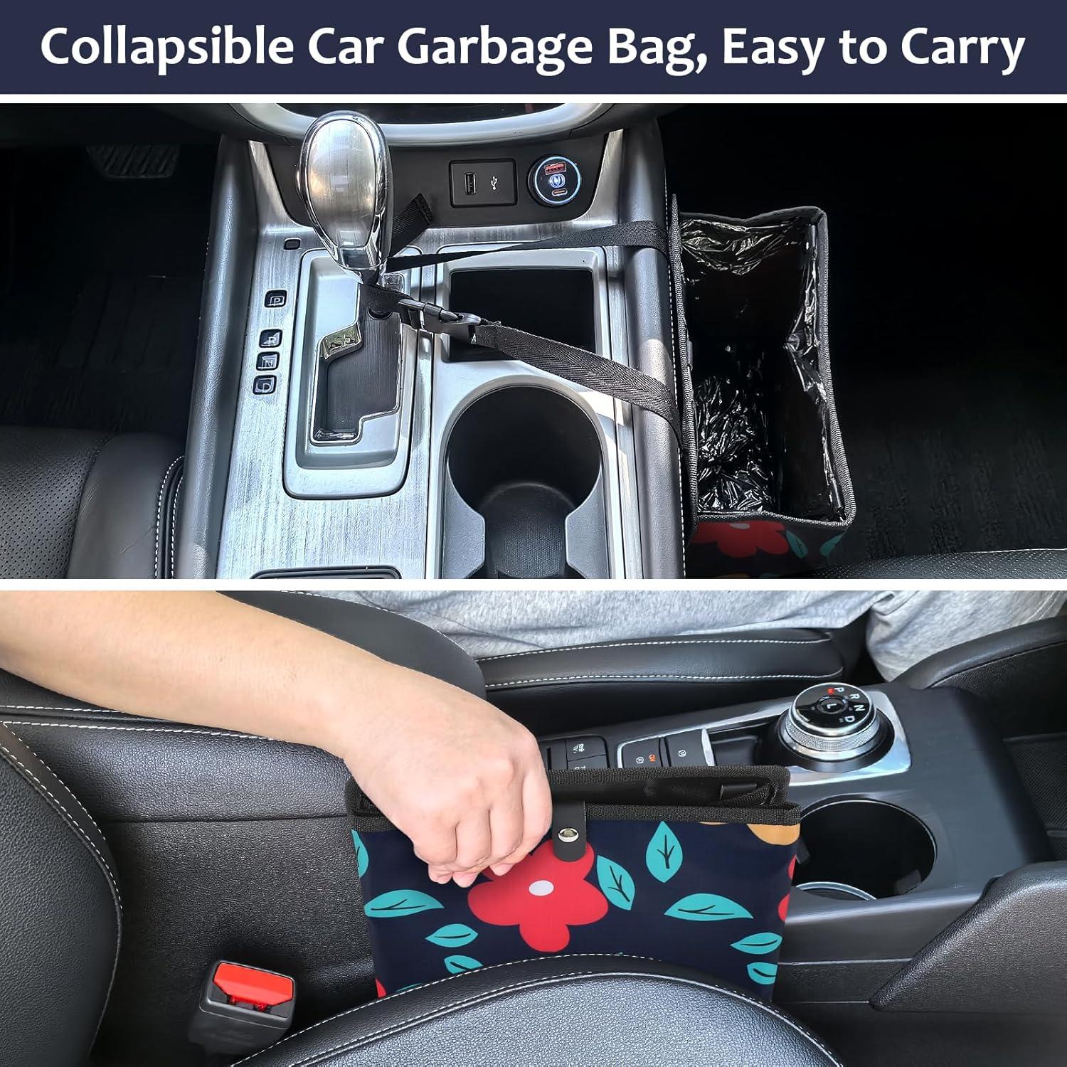 Cubo de Basura Colapsable Accmor para Coche Azul Marino