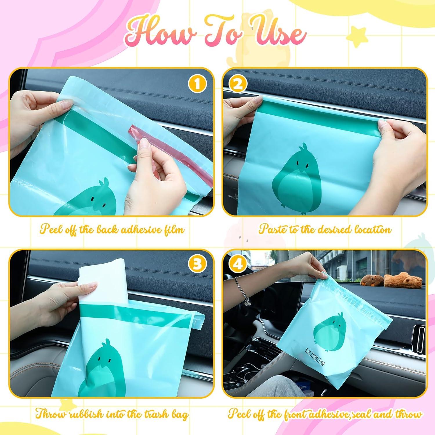 Bolsas de Basura para Autos Marspark 150 Pcs Impermeables