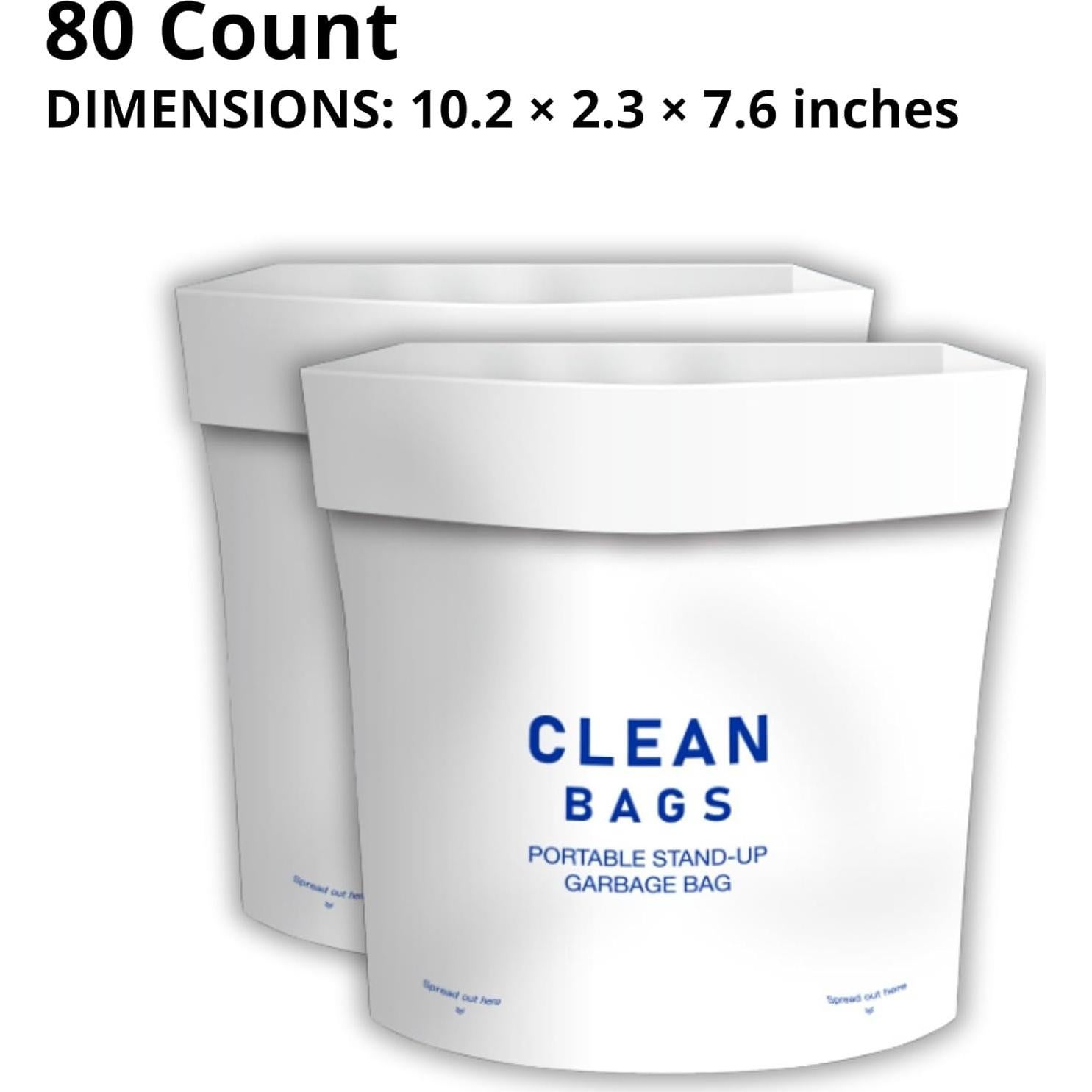 Cubo de Basura Portátil Frescares 80 Bolsas 15.1L Adhesivas