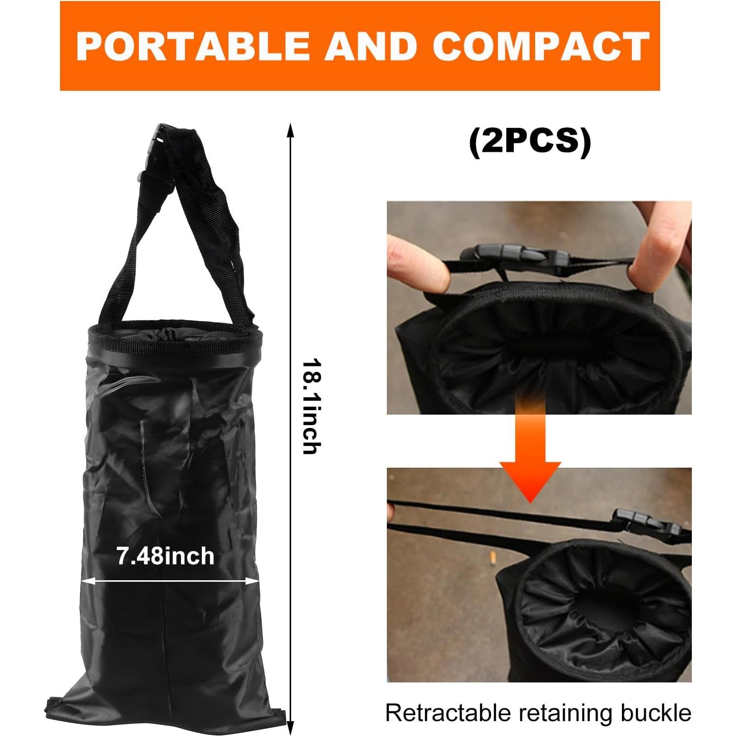 Bolsa de Basura para Auto Yourkar 2 PCS Lavable 3.8L