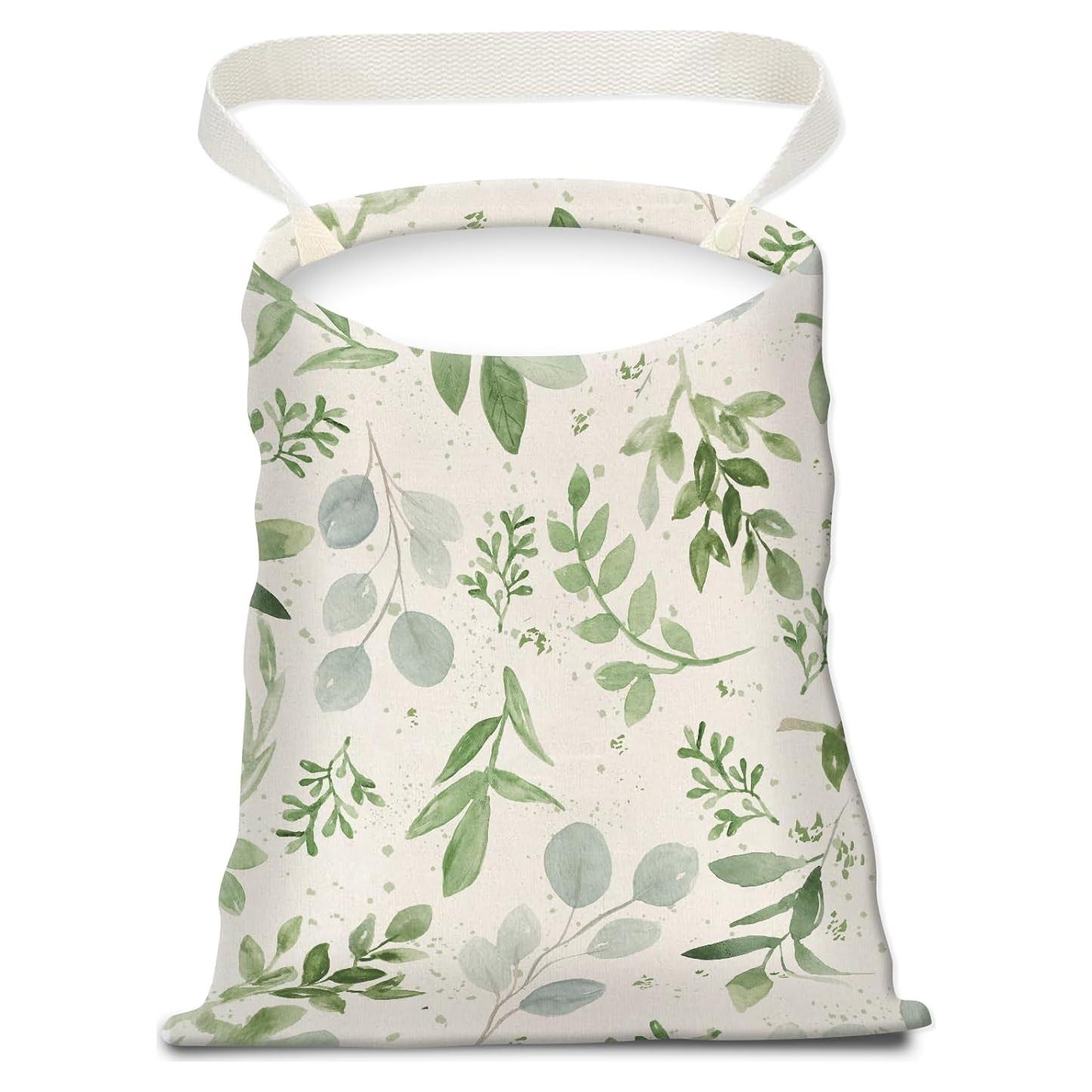 Basurero de Auto APVDSH Hoja Verde Floral 30x24 cm