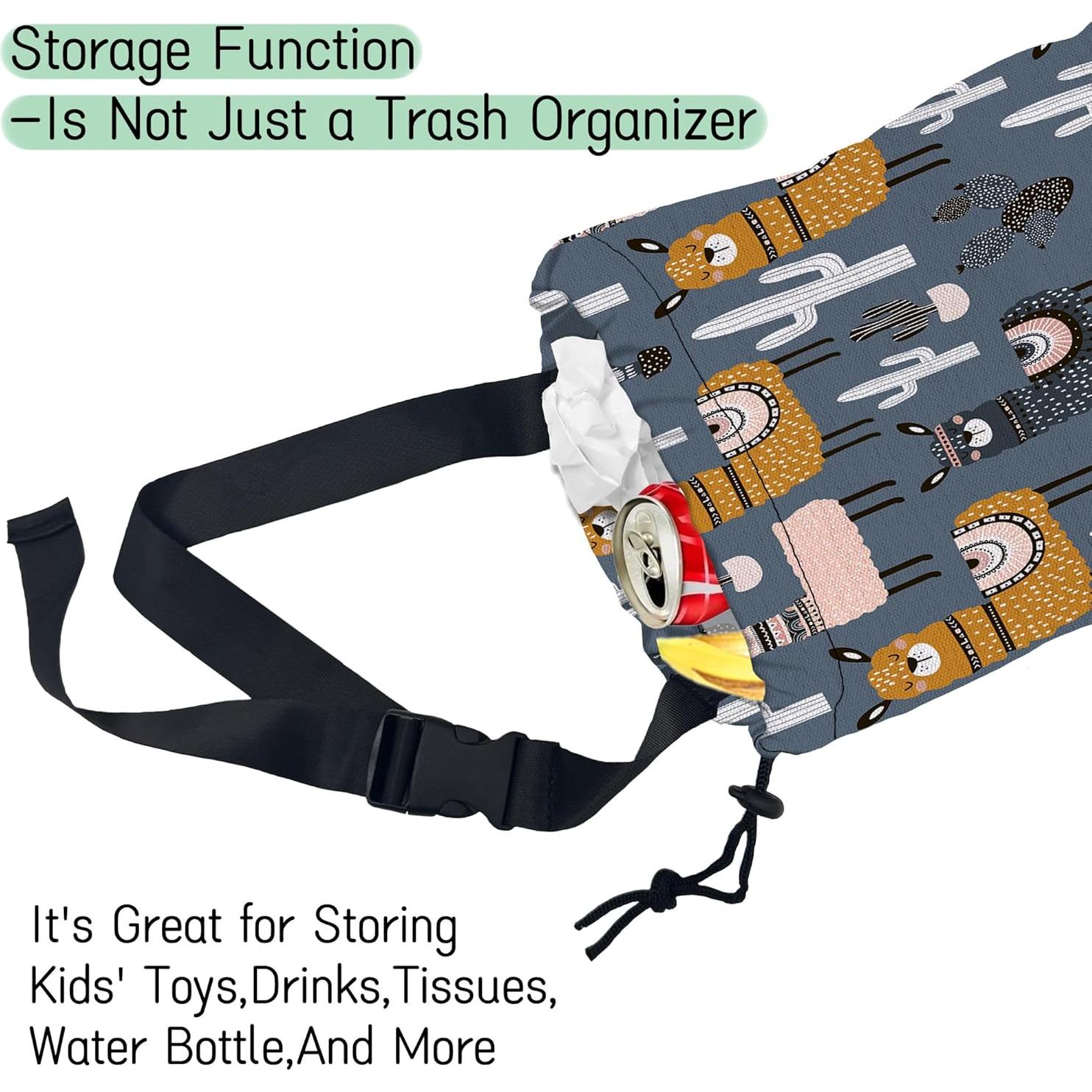 Bolsa de Basura para Auto NHNXHWIA Llamas Lindas Impermeable