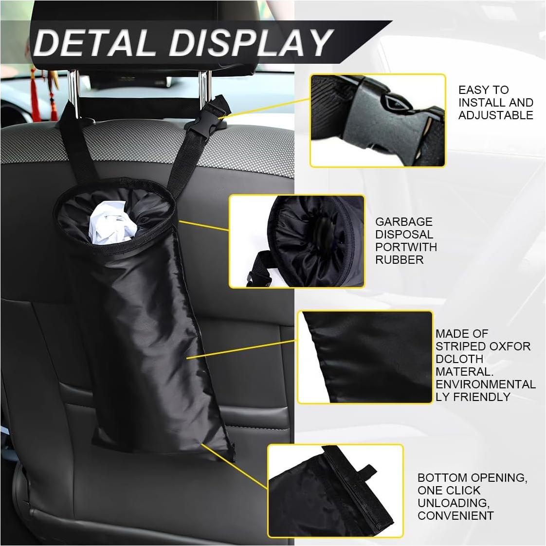 Bolsa de Basura para Auto ZIMISI Plegable Impermeable 43x19cm