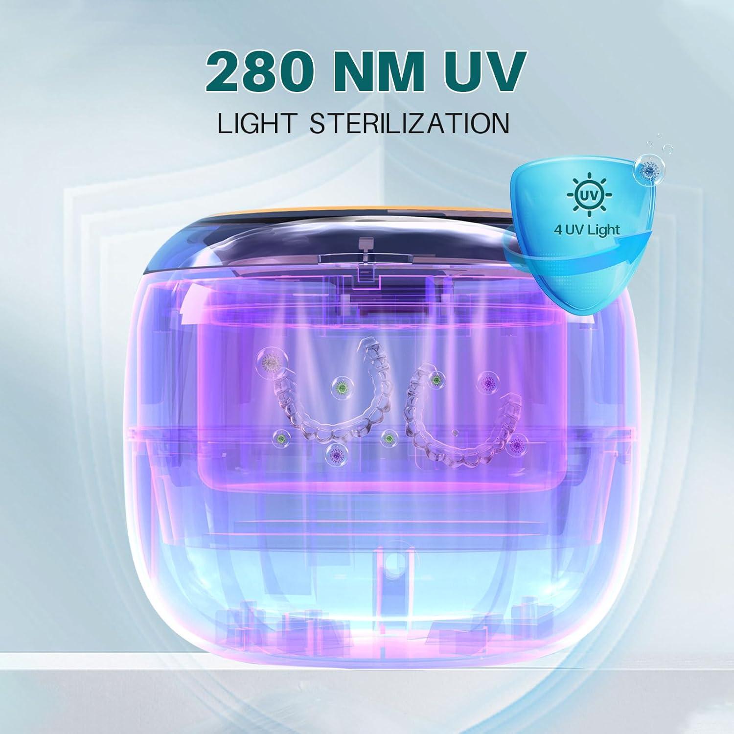 Limpiador Ultrasónico de Retenedores Voraiya 45kHz con UV