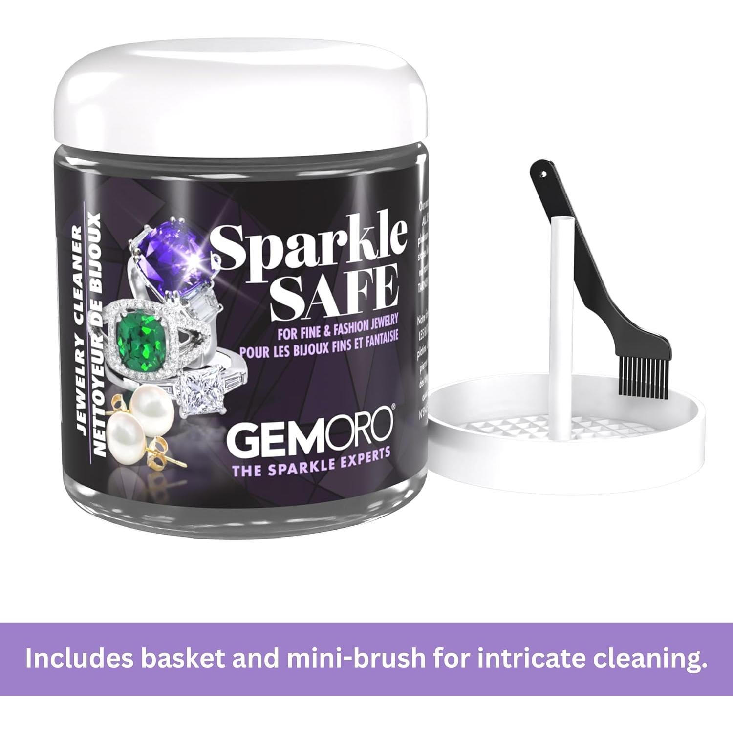Limpiador de Joyas GemOro Sparkle Safe 240g | Limpieza Profesional