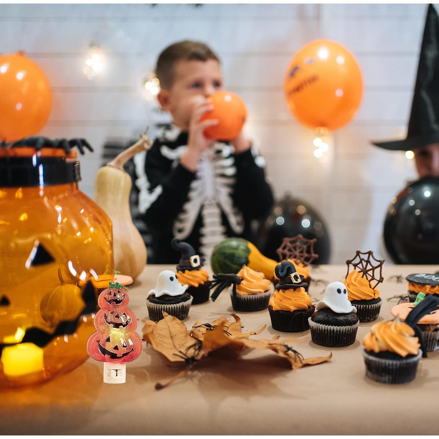 Luz Nocturna Jack-O-Lantern Roman 15.24 cm Enchufe Giratorio