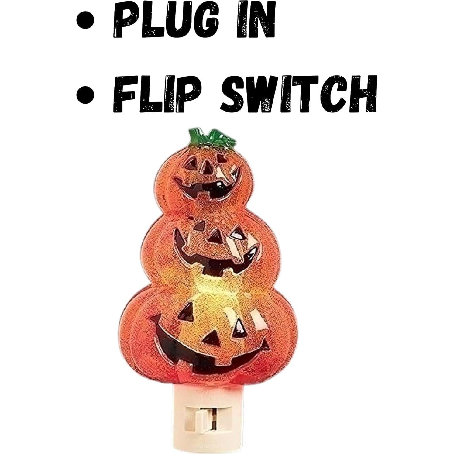 Luz Nocturna Jack-O-Lantern Roman 15.24 cm Enchufe Giratorio